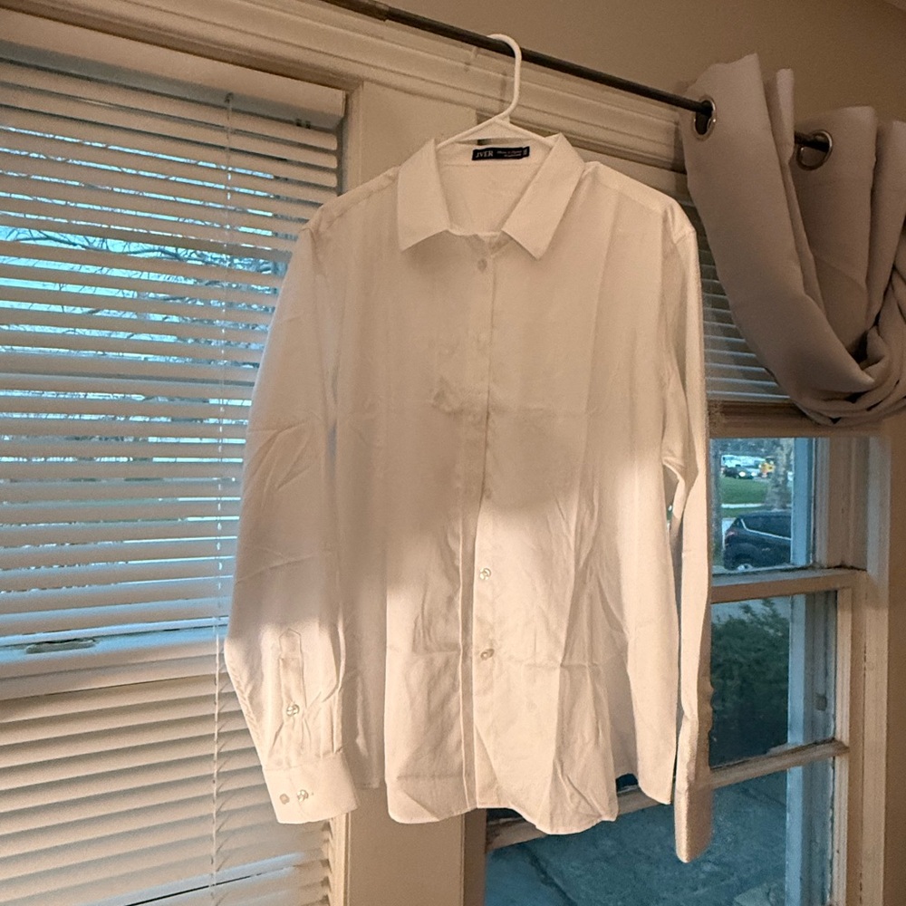 Classic White women's Button-Up Dress Shirt
